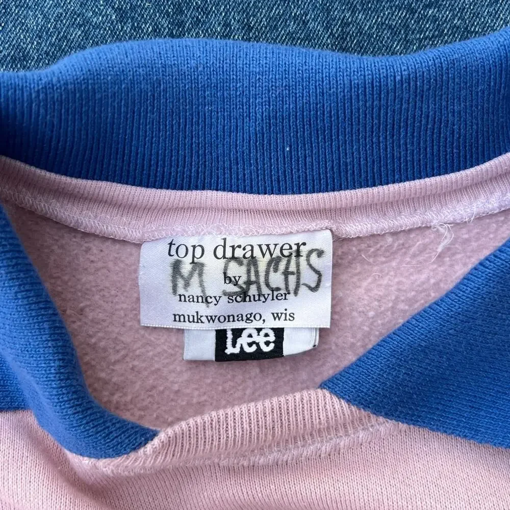 90s Lee Top Drawer by Nancy Schuyler custom lady golf graphic crewneck - Picture 5 of 14